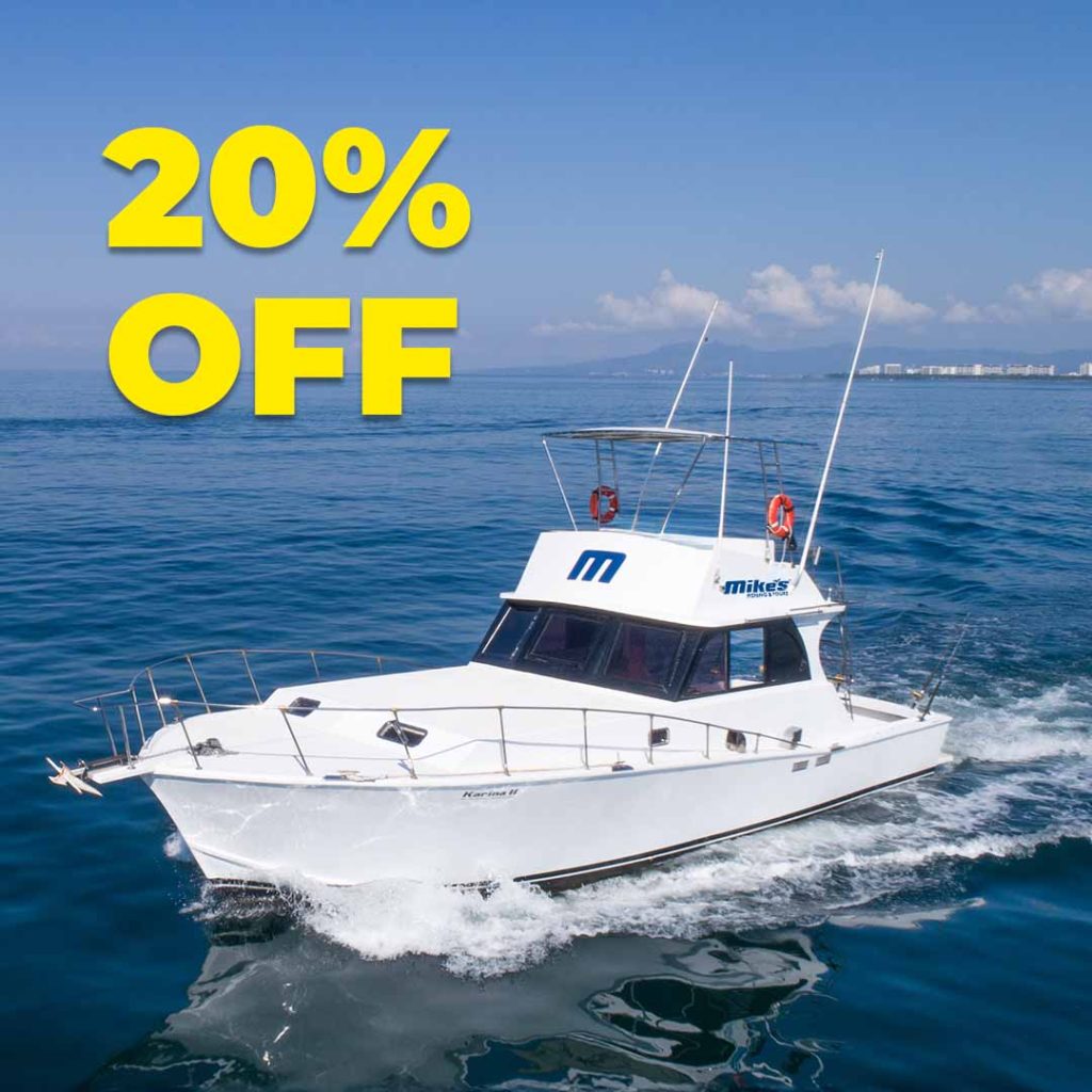 Puerto Vallarta Fishing Charter, Karina II boat - Father's Day 2025